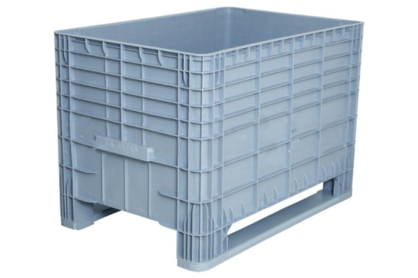 Παλετοκιβώτιο κλειστό με 2 οδηγούς 520L 800x1200x800mm