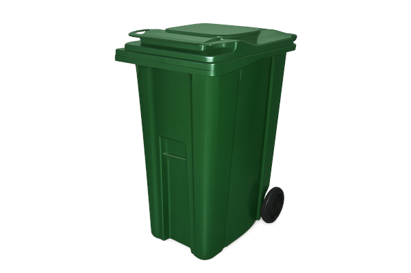 Πλαστικός Κάδος Απορριμμάτων με ρόδες 360L