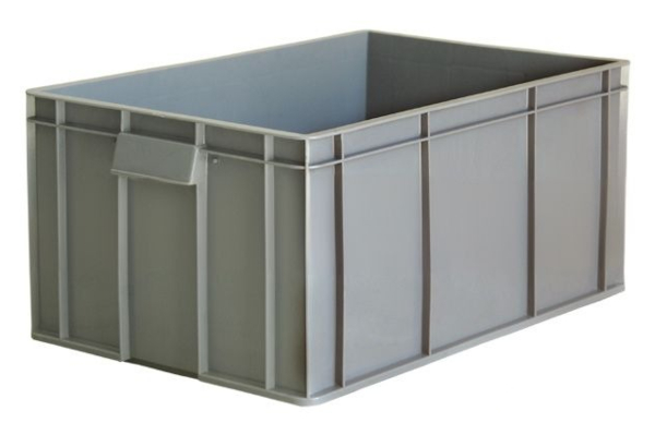 Plastic closed crate 400x600x280mm