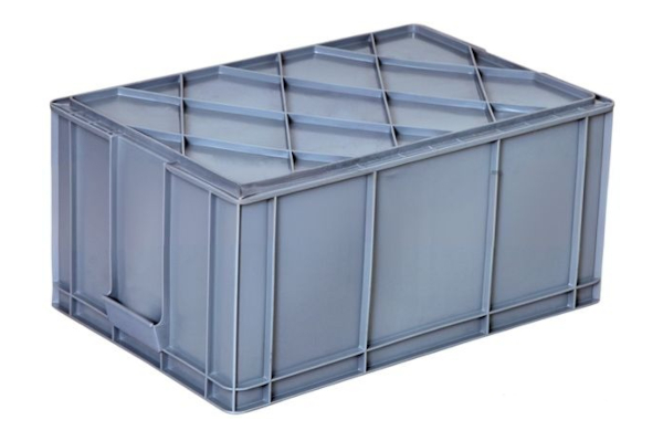 Plastic closed crate 400x600x280mm - Image 2