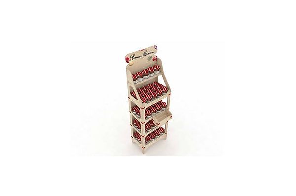 Assembled Wooden Display Stand for Jam Jars - Image 2