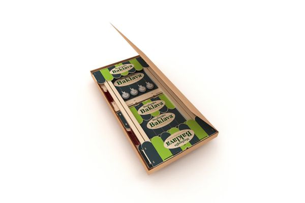 Assembled Wooden Square Display Stand with Awning - Image 3