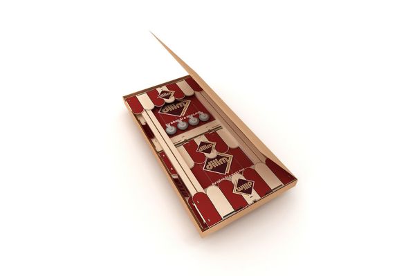 Assembled Wooden Square Display Stand with Awning - Image 5